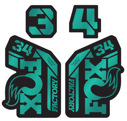 Metallic Fox 34 Factory Fork Decal