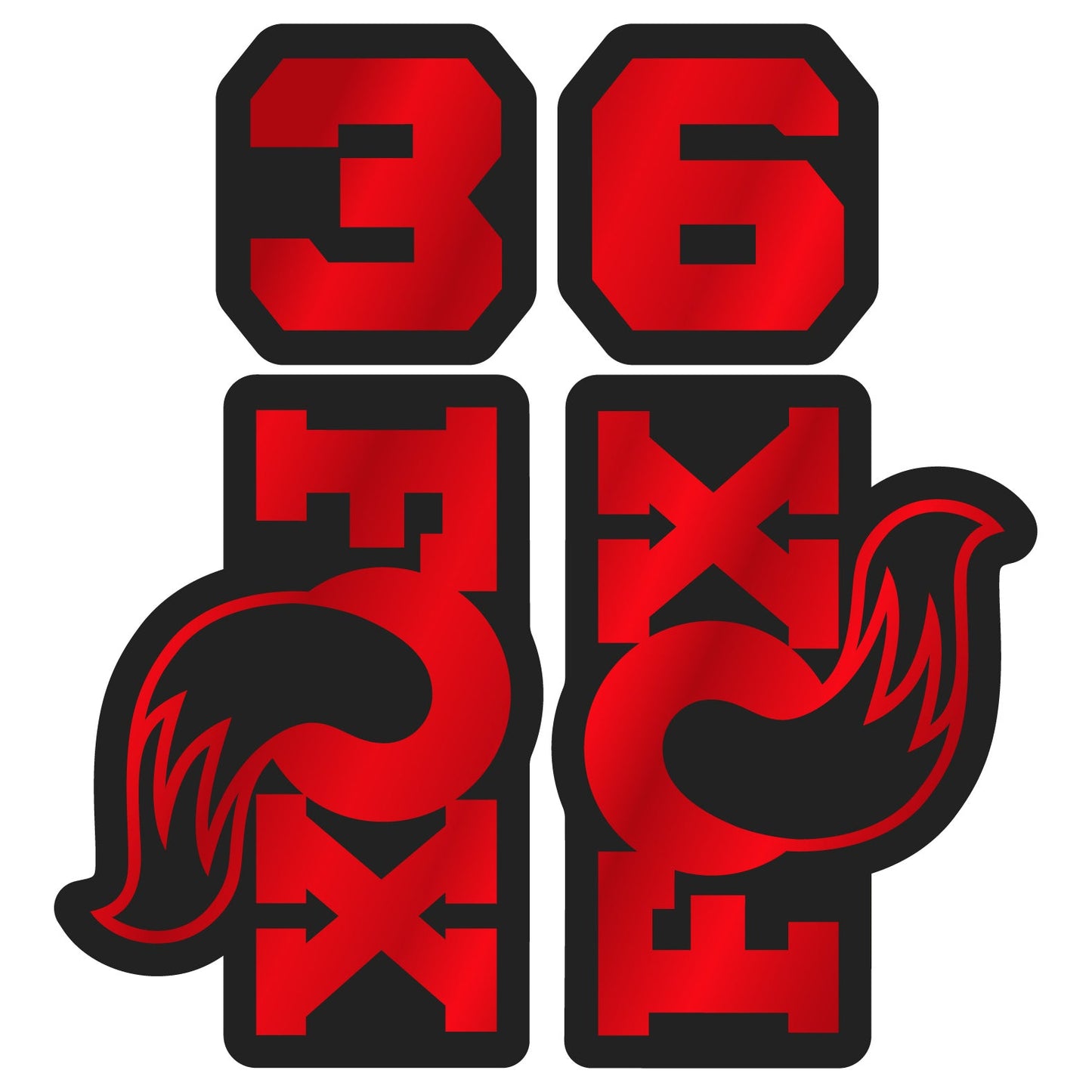 Metallic 2026 Fox 36 Fork Decal