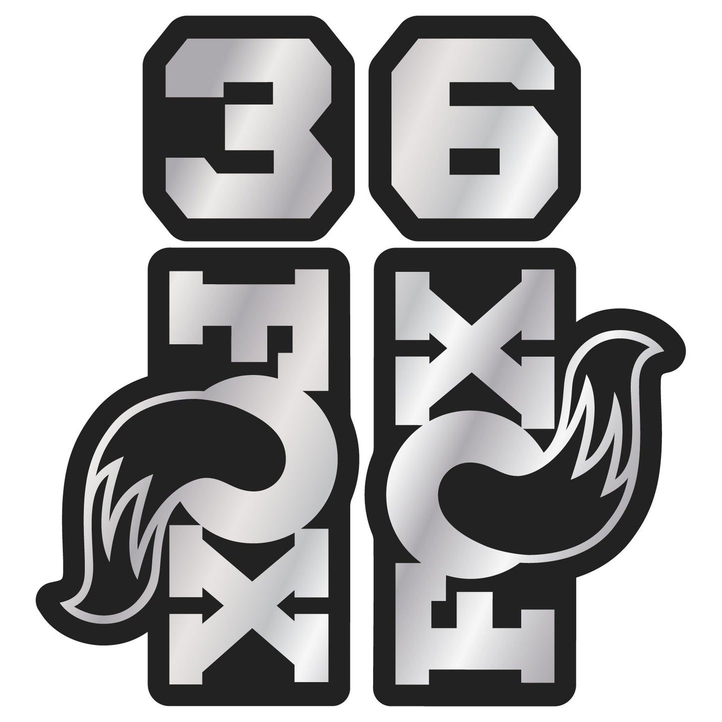 Metallic 2026 Fox 36 Fork Decal