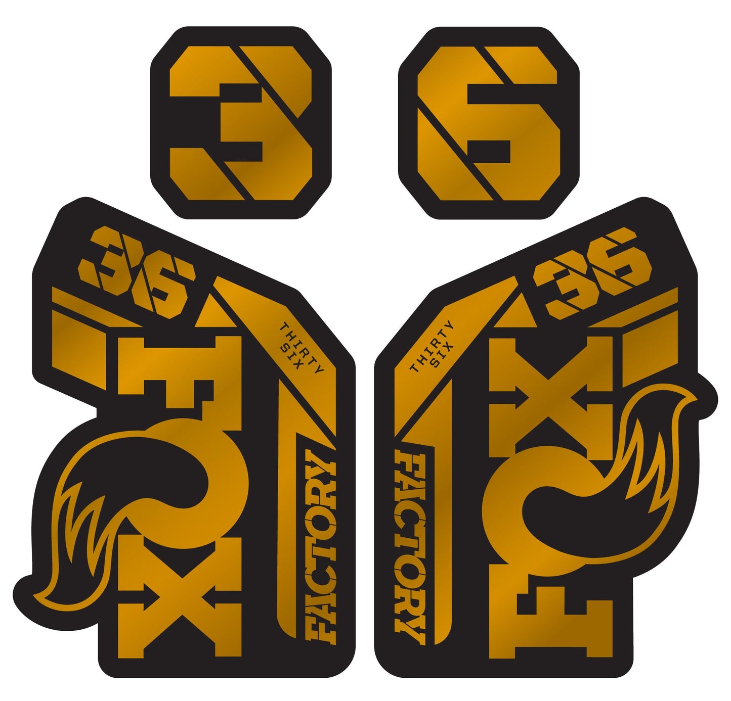 Metallic Fox 36 Factory Fork Decal