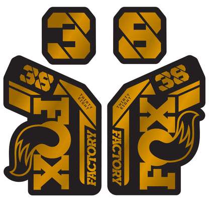 Metallic Fox 38 Factory Fork Decal