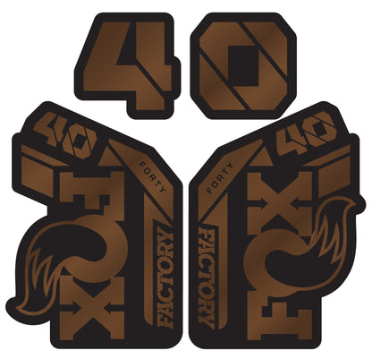 Metallic Fox 40 Fork Decal