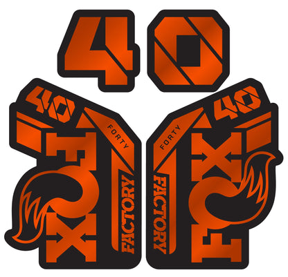 Metallic Fox 40 Fork Decal