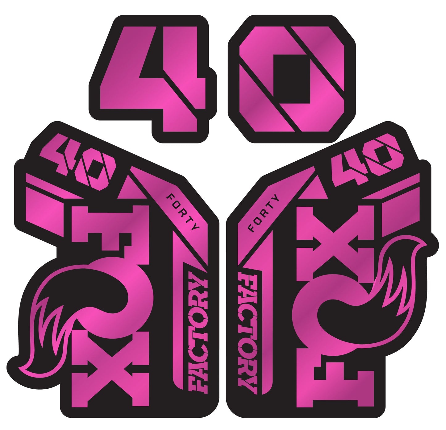 Metallic Fox 40 Fork Decal