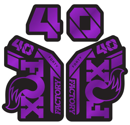 Metallic Fox 40 Fork Decal