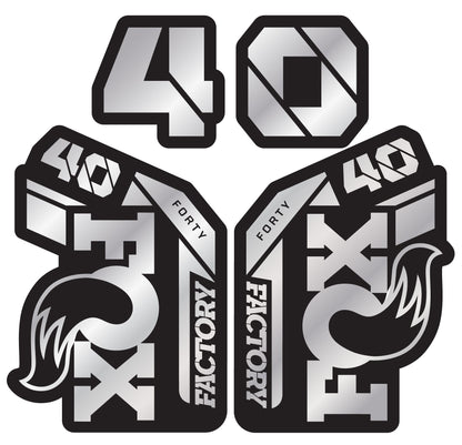Metallic Fox 40 Fork Decal