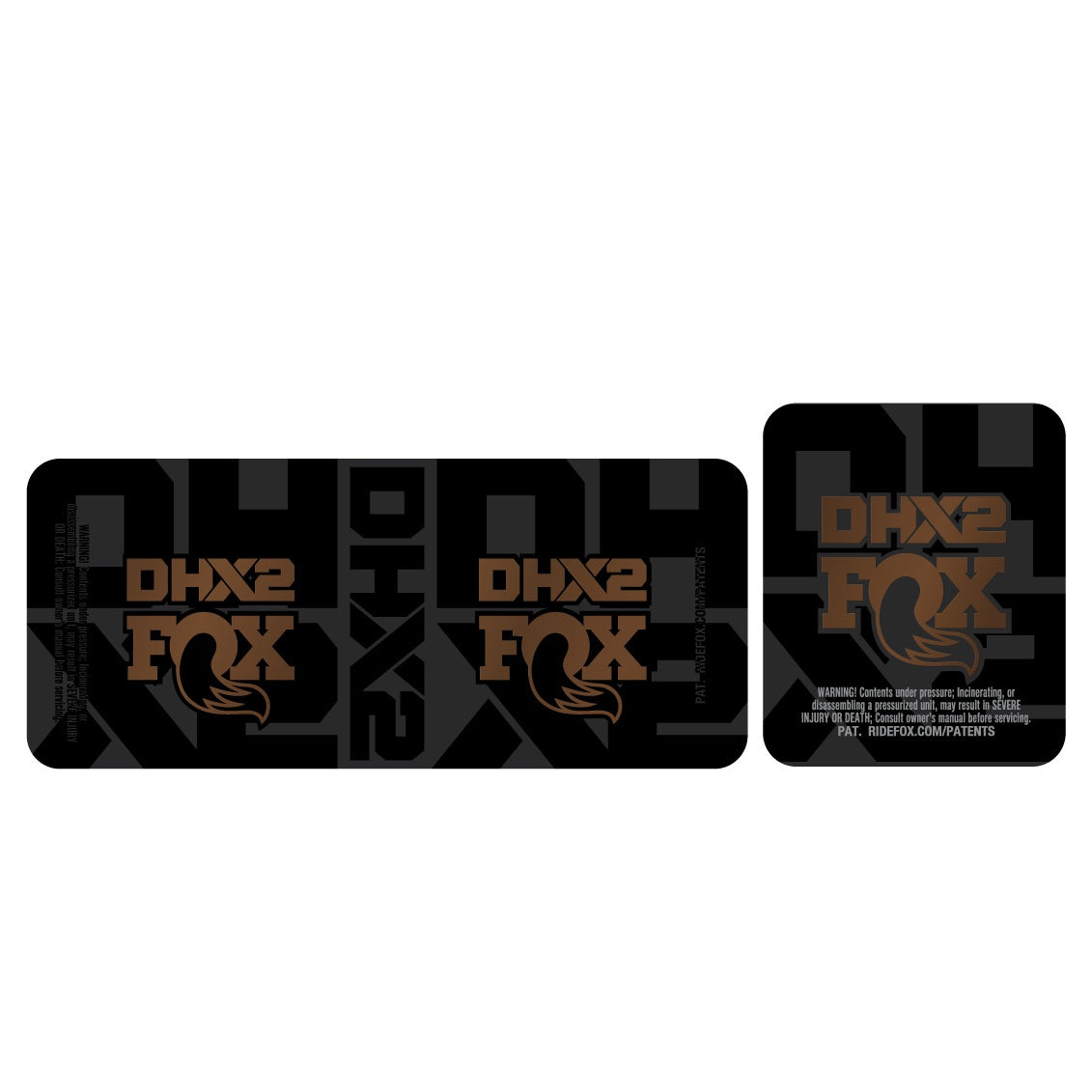 Metallic 2026 Fox DHX2 Shock Decal
