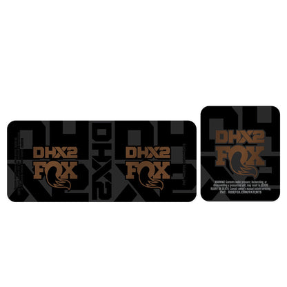 Metallic 2026 Fox DHX2 Shock Decal