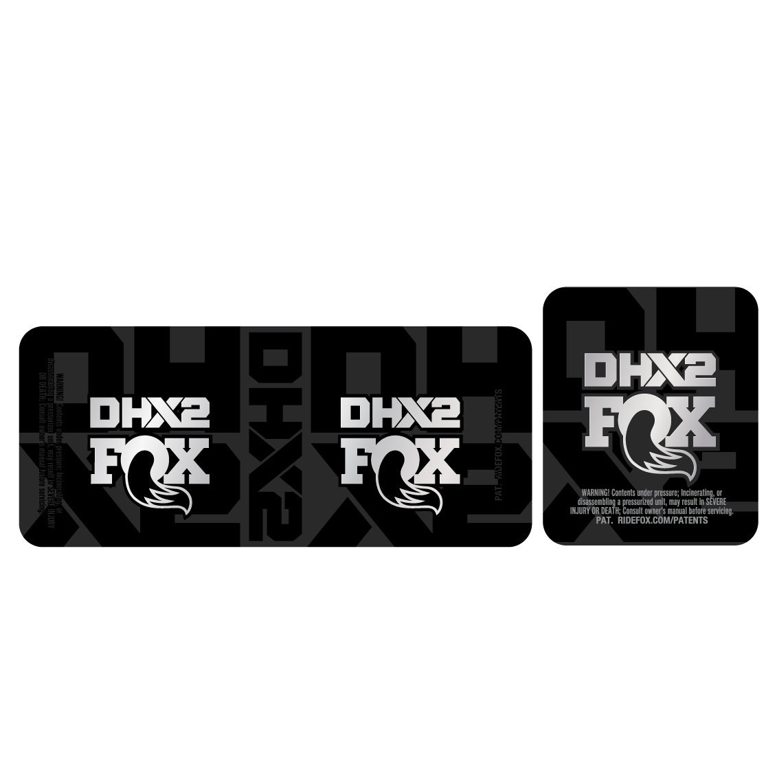 Metallic 2026 Fox DHX2 Shock Decal