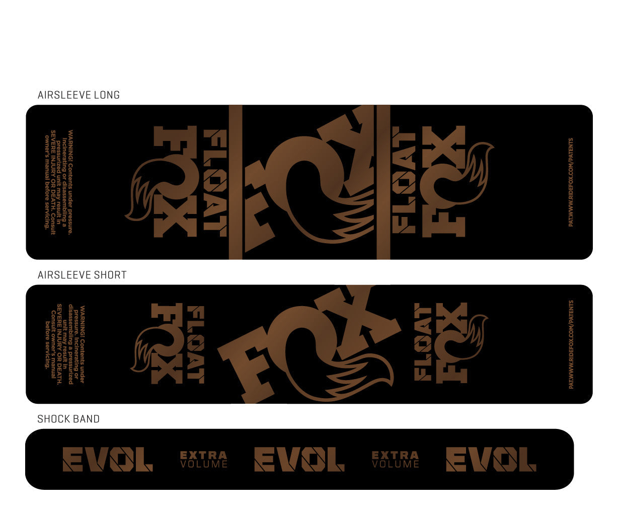 Metallic 2024+ Fox Float Shock Decal