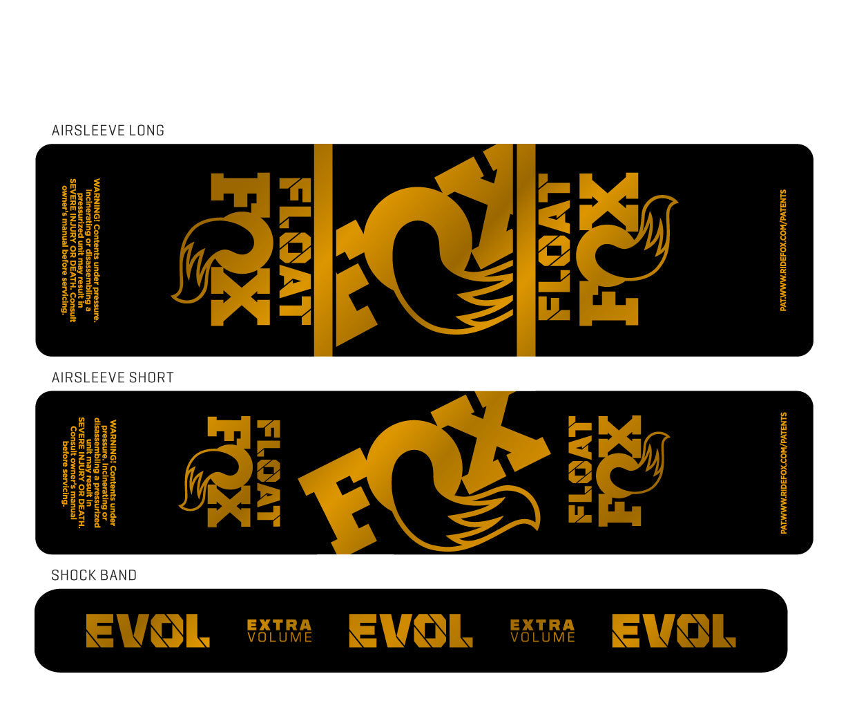 Metallic 2024+ Fox Float Shock Decal