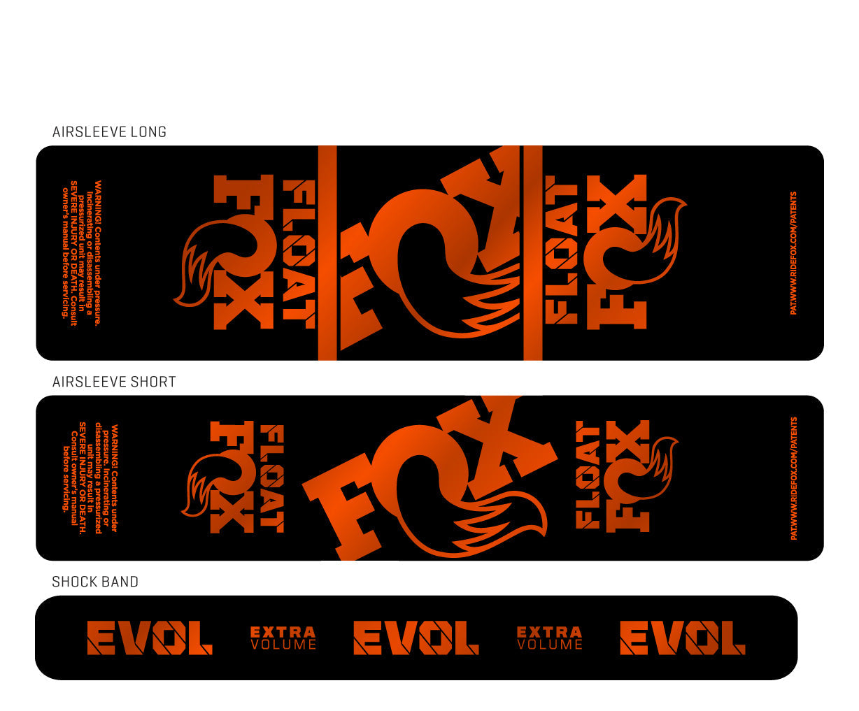 Metallic 2024+ Fox Float Shock Decal