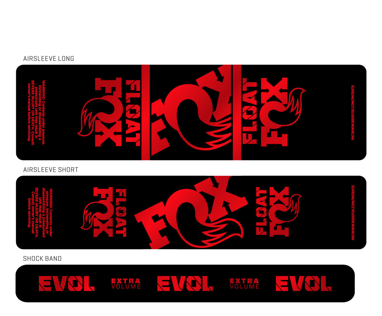 Metallic 2024+ Fox Float Shock Decal