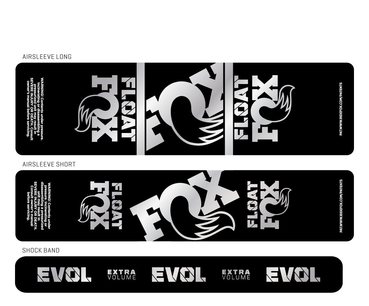 Metallic 2024+ Fox Float Shock Decal