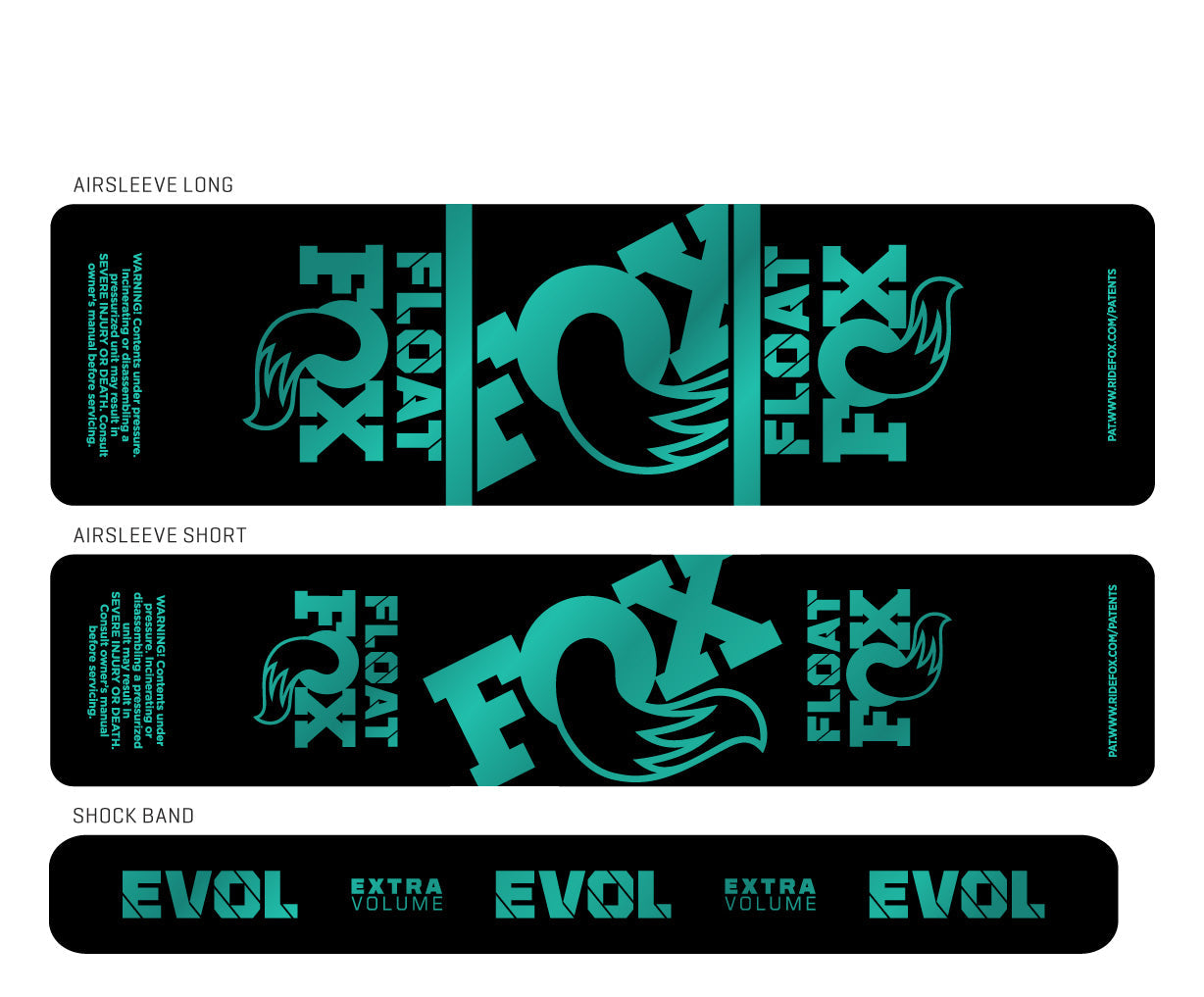 Metallic 2024+ Fox Float Shock Decal