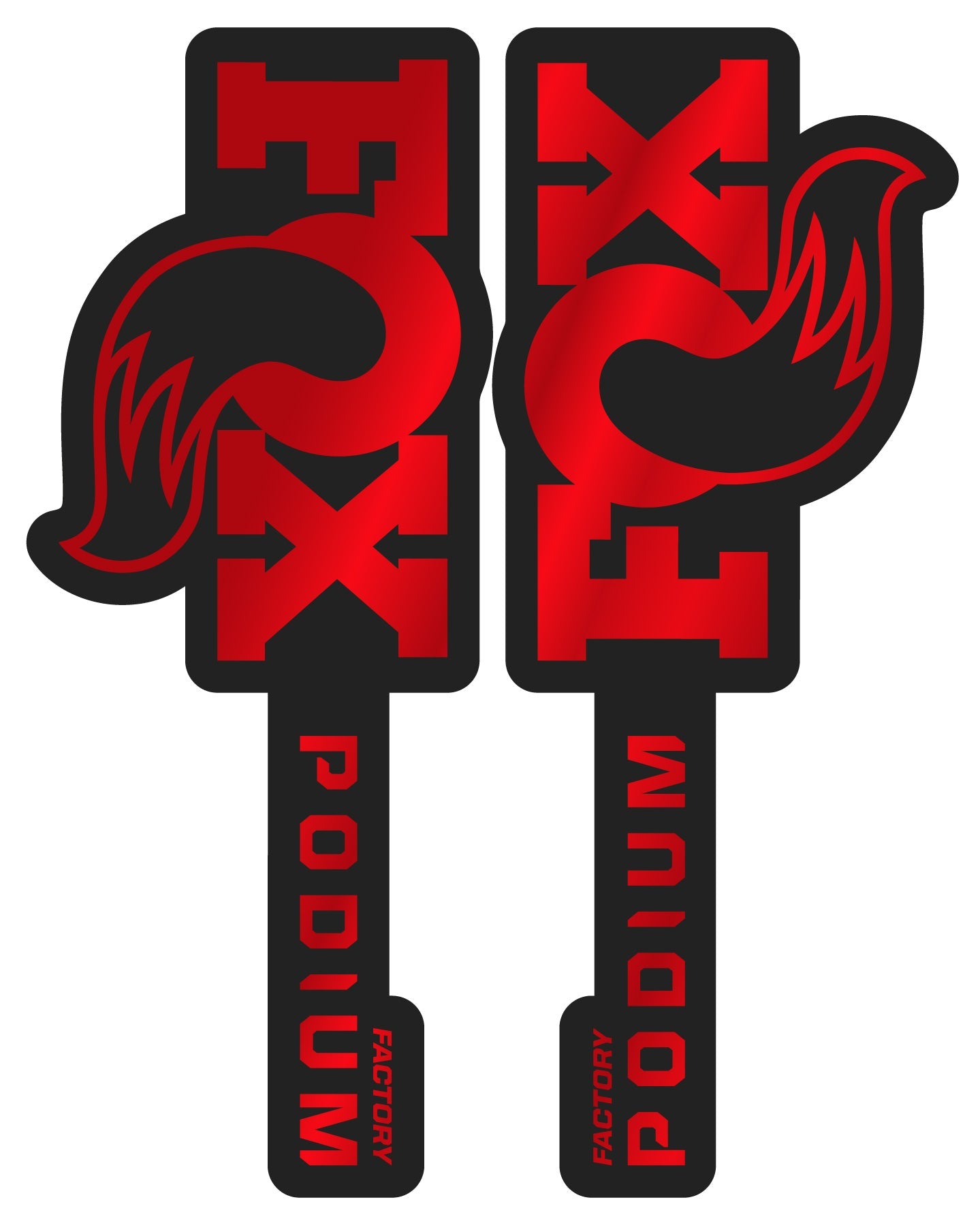 Metallic 2026 Fox Podium Fork Decal