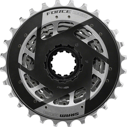 SRAM Force XG-1270 Cassette - 12-Speed 10-28t Silver For XDR Driver Body E1