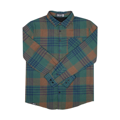 Flow Flannel - Green/Blue