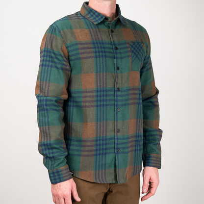 Flow Flannel - Green/Blue