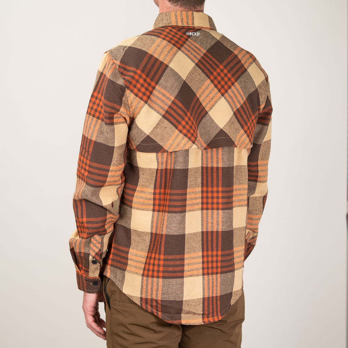 Flow Flannel - Orange/Brown