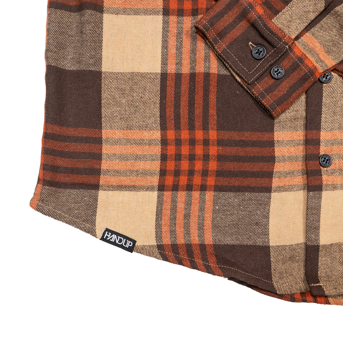 Flow Flannel - Orange/Brown