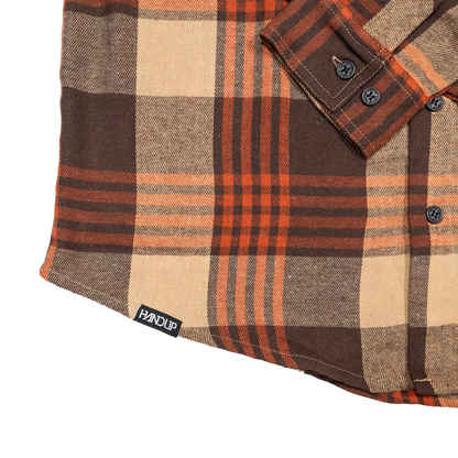 Flow Flannel - Orange/Brown