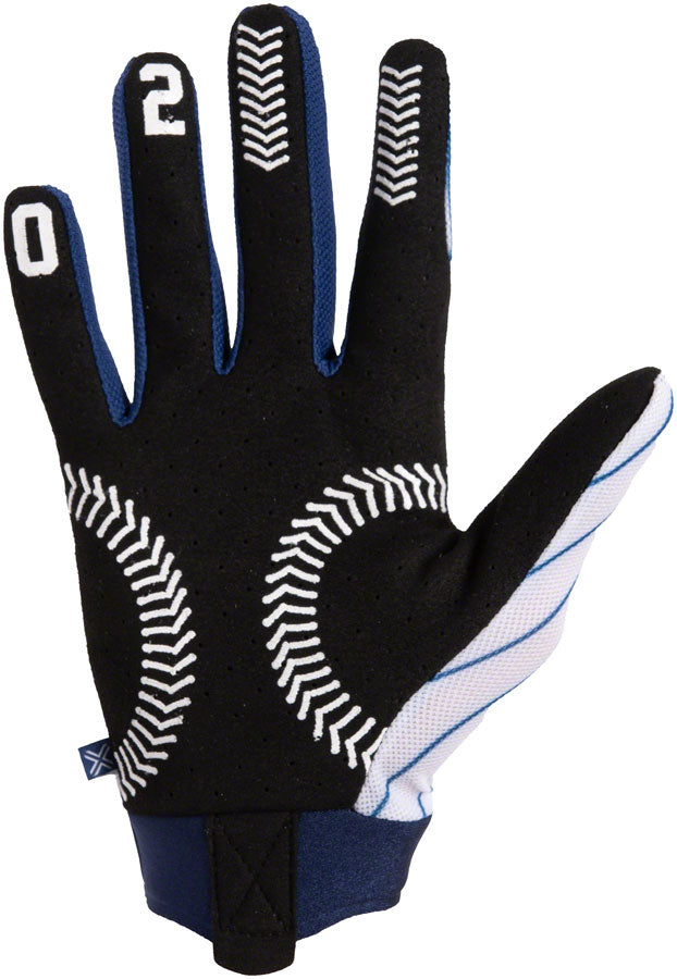FUSE Omega Gloves - Ballpark Full Finger White/Blue Small