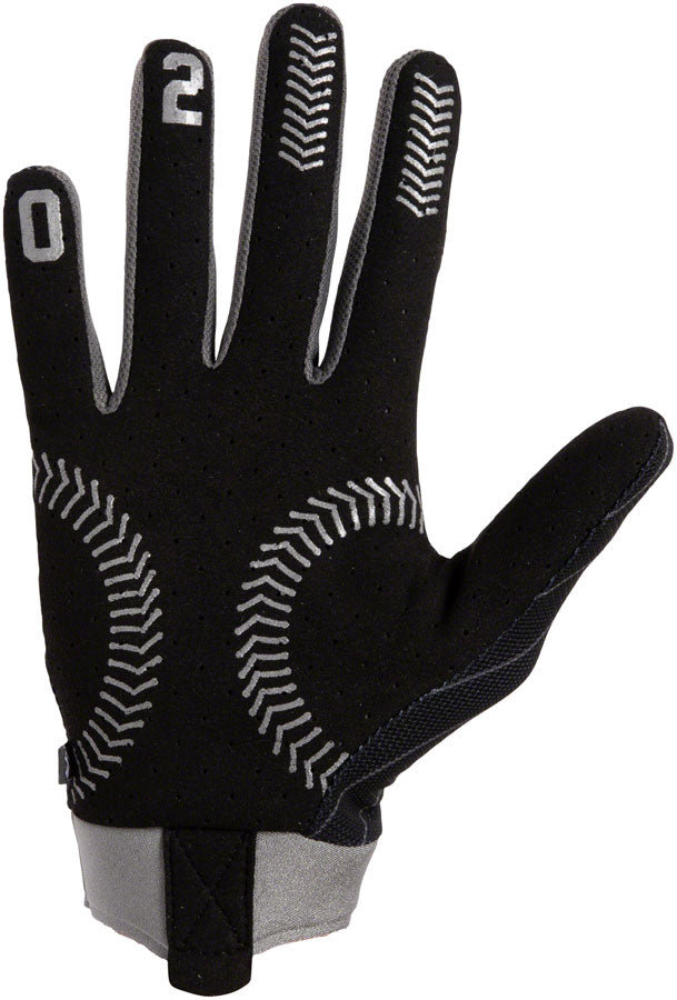 FUSE Omega Gloves - Ballpark Full Finger Black/Silver Medium