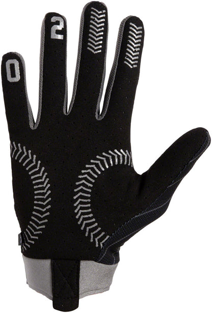 FUSE Omega Gloves - Ballpark Full Finger Black/Silver Medium