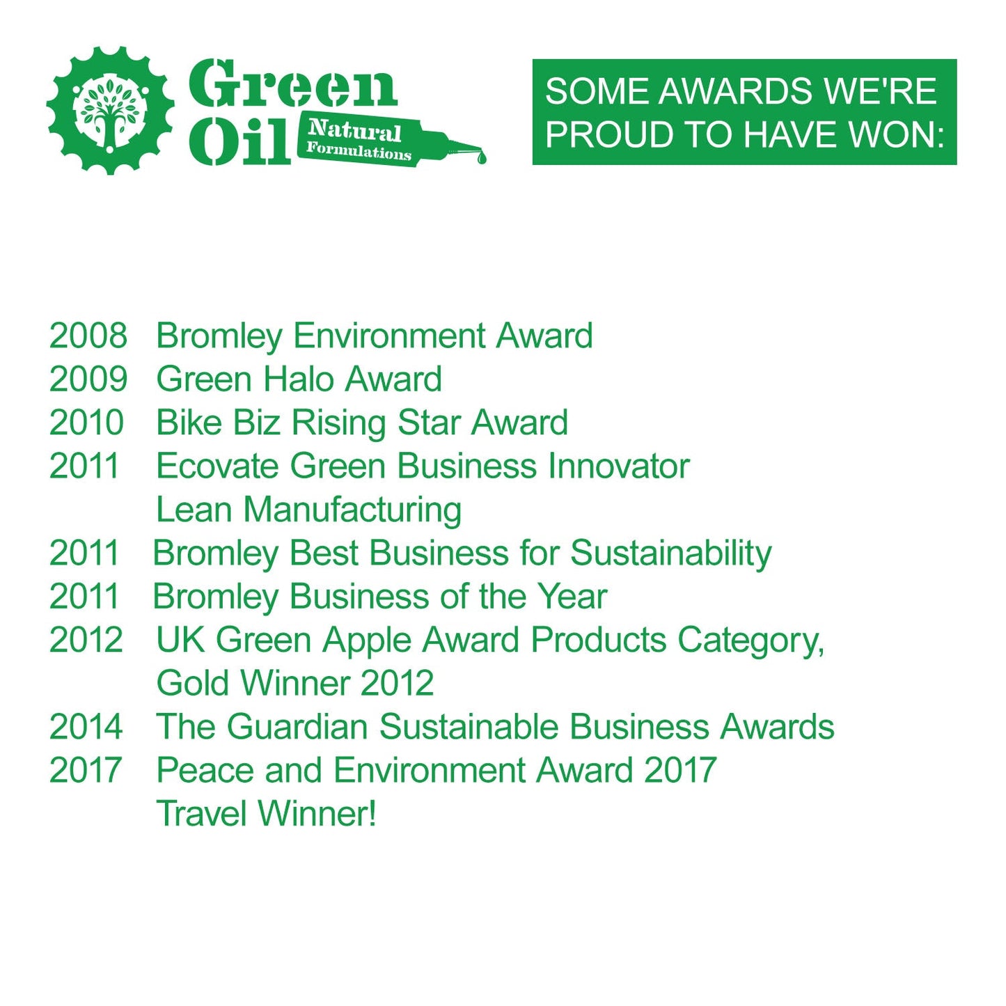 Green Oil - Dry Chain Wax - Dry Conditions - 100ml