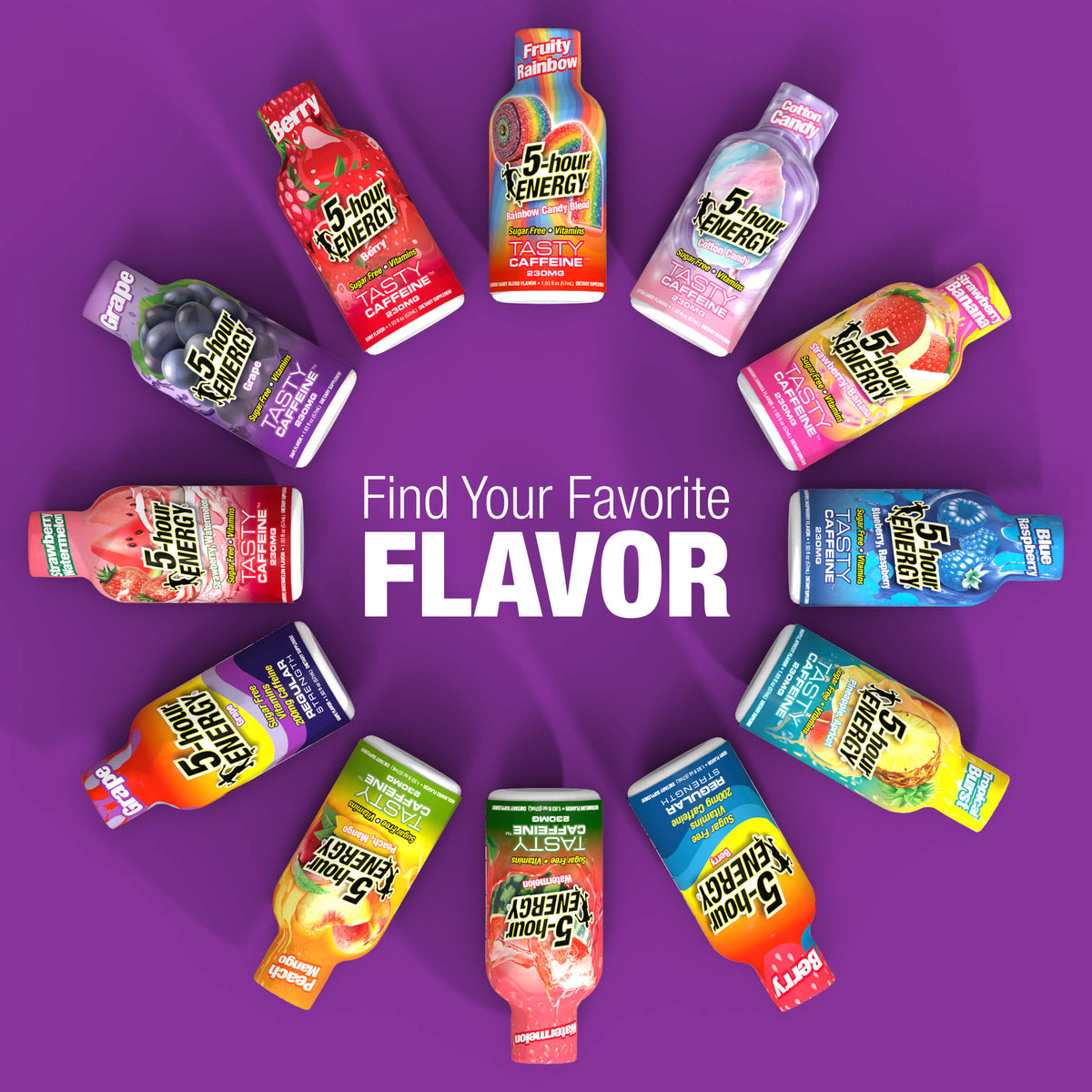 Grape Flavor Regular Strength 5-hour ENERGY Shots