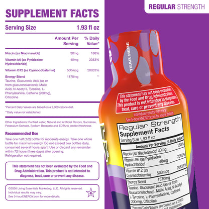 Grape Flavor Regular Strength 5-hour ENERGY Shots