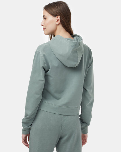 French Terry Cropped Hoodie