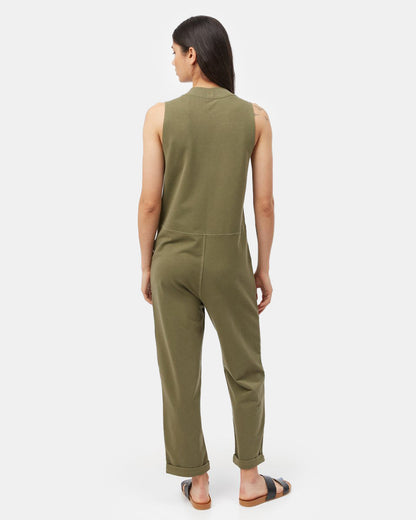 French Terry V-Neck Jumpsuit