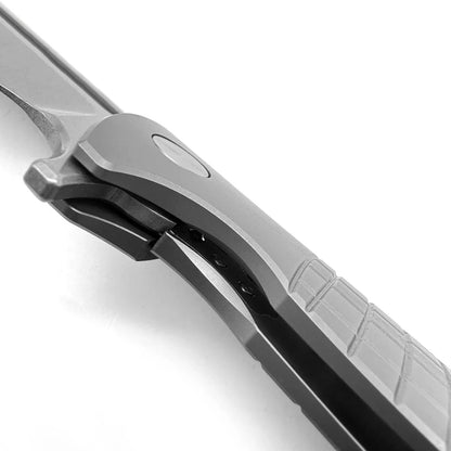 Sharp Blade - Gridlock Ti - 14C28N Steel 3.86" Blade, Titanium Handle Premium EDC Pocket Knife