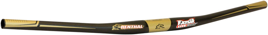 Renthal FatBar Lite Carbon Zero Handlebar - Carbon 0mm 780mm 31.8mm Black V2