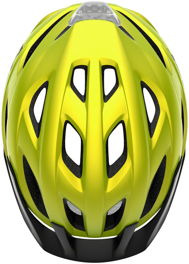 MET Crossover Mips Helmet - Lime Yellow Metallic Matte