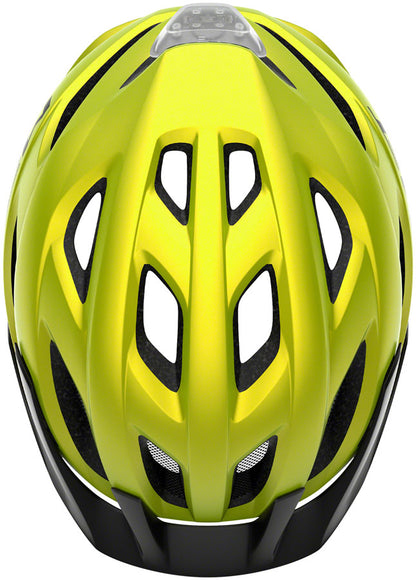 MET Crossover Mips Helmet - Lime Yellow Metallic Matte