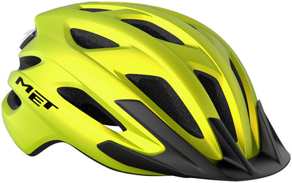MET Crossover Mips Helmet - Lime Yellow Metallic Matte