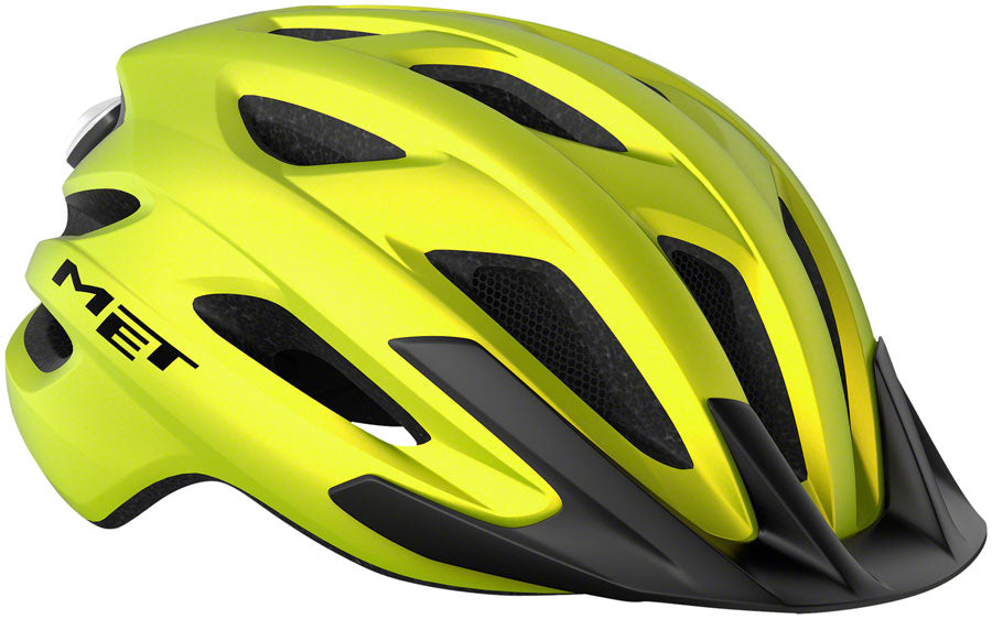 MET Crossover Mips Helmet - Lime Yellow Metallic Matte X-Large