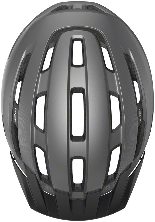 MET Downtown Mips Helmet - Gray Glossy Medium/Large