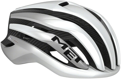 MET Trenta 3K Carbon MIPS Helmet - White/Silver Metallic Matte Large