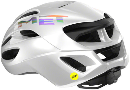 MET Rivale MIPS Helmet - White Holographic Glossy Small