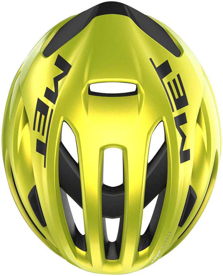 MET Rivale MIPS Helmet - Lime Yellow Metallic Glossy Small