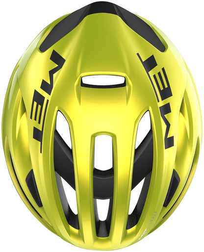 MET Rivale MIPS Helmet - Lime Yellow Metallic Glossy Small