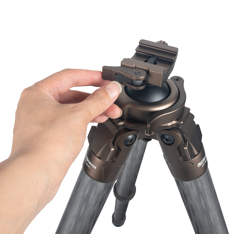LINKOGEAR HT-404C Carbon Fiber Hunting Tripod Rest – Picatinny QR – Brown