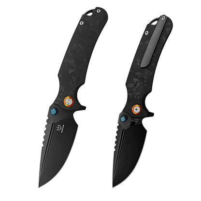 Sharp Blade Premium 14C28N EDC Folding Knife | Micarta | Thumb Stud & Flipper