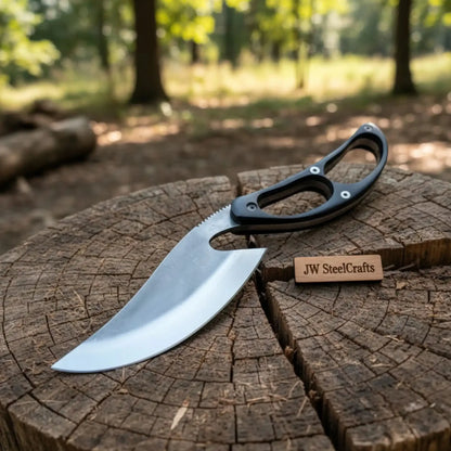 Recurve Utility Knife Fixed Blade Knife Micarta Handle