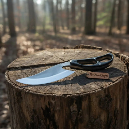 Recurve Utility Knife Fixed Blade Knife Micarta Handle
