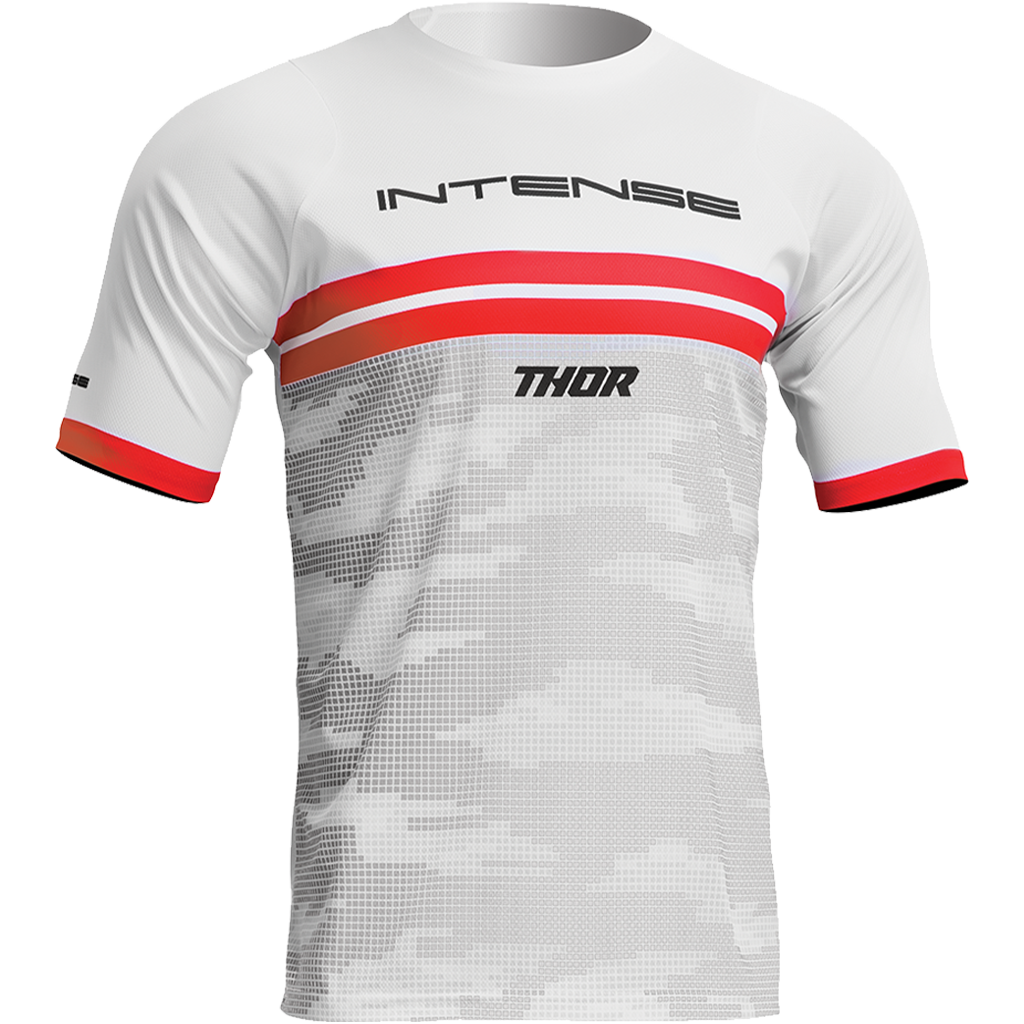 Men's INTENSE x THOR MTB White Camo Short Sleeve Jersey